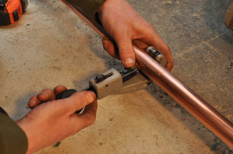 pipe cutter and copper pipe